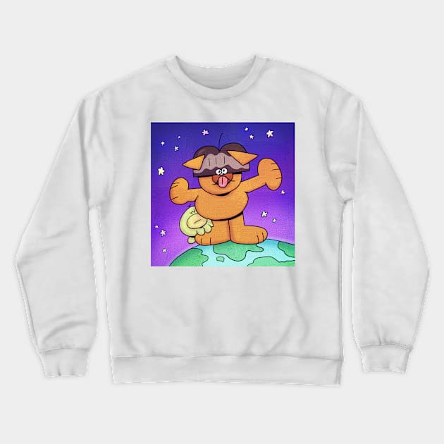 light of the world Crewneck Sweatshirt by Bowlcut Pug